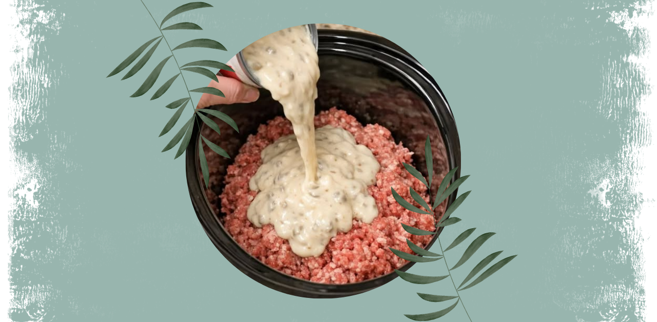 Slow Cooker Creamy Mushroom Beef Casserole
