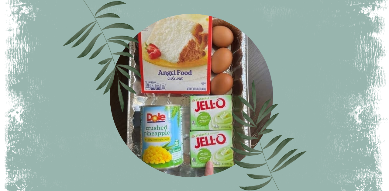 Pistachio Pineapple Angel Food Cake