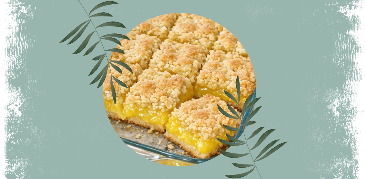 3‑Ingredient Lemon Crumble Bars