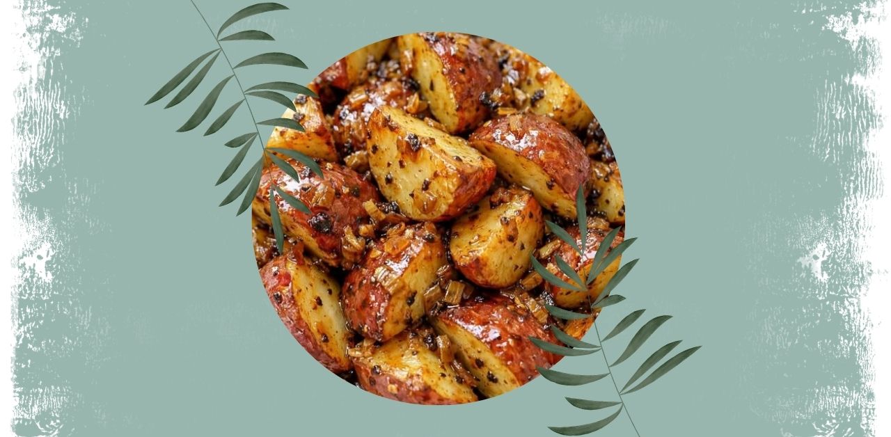 Caramelized Onion & Herb Roasted Red Potatoes Recipe